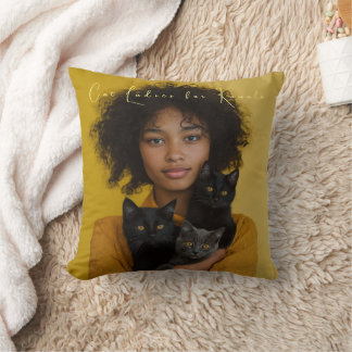Cat Ladies for Kamala Throw Cushion