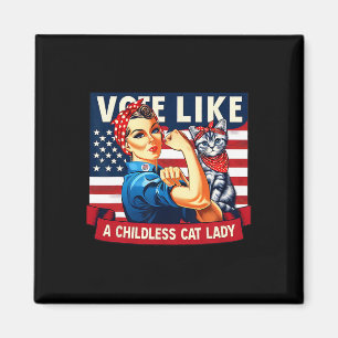 Cat Ladies Is Voting Kamala Magnet