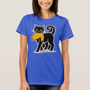 Cat Ladies Kamala Harris Walz 2024 Blue T-Shirt