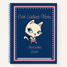 Cat Ladies Vote Script Funny Bold Cute Feminist