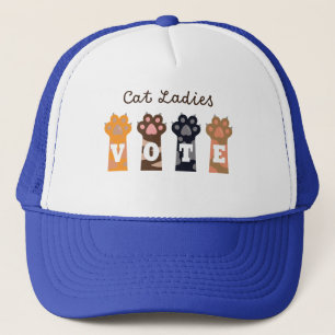 Cat Ladies Vote Tee Trucker Hat
