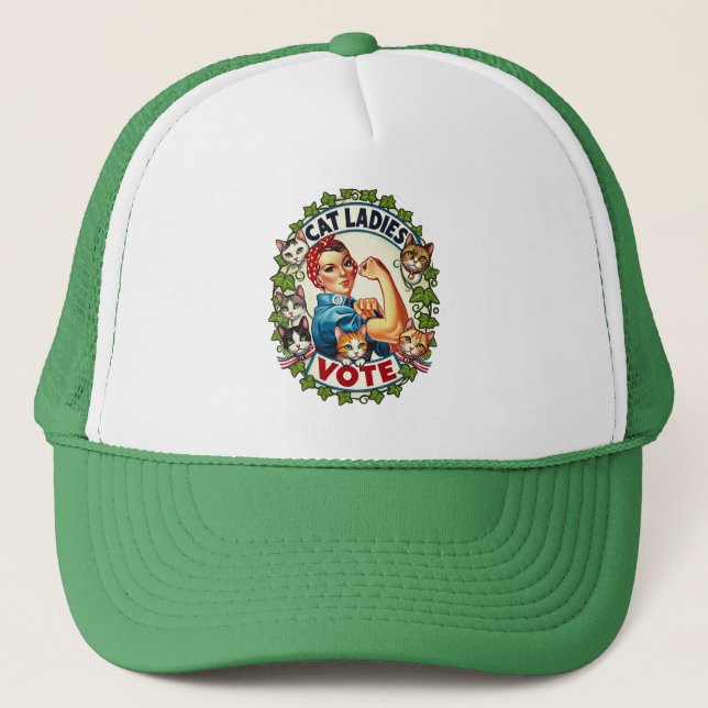 Cat Ladies Vote                                    Trucker Hat (Front)