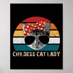 Cat Lady 2024 Funny Political Elections Democrat 1 Poster