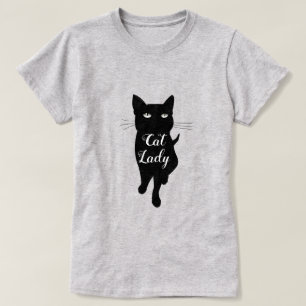 Cat Lady Black kitty gothic cat T-Shirt