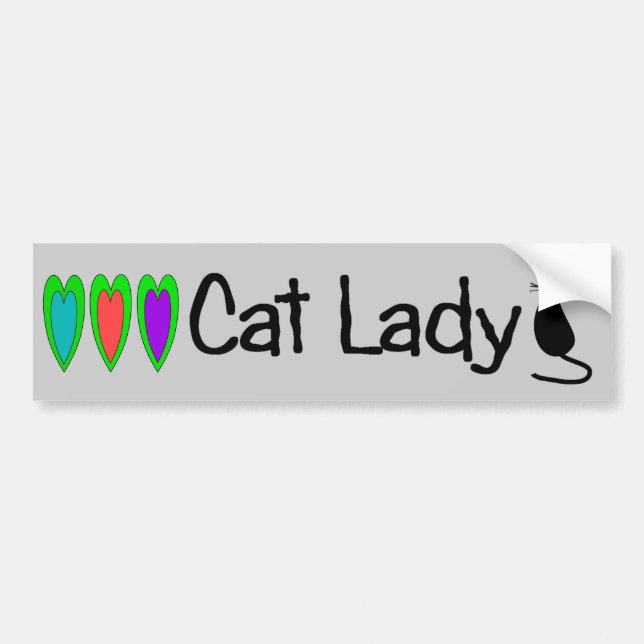 "Cat Lady" Bumper Sticker (Front)