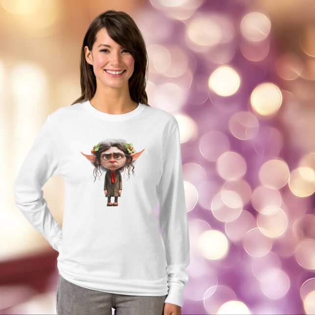 Cat Lady Christmas Elf Women's Tee (Creator Uploaded)