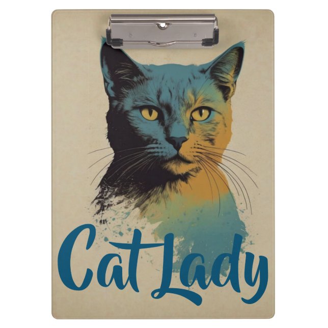 Cat Lady Clipboard (Front)