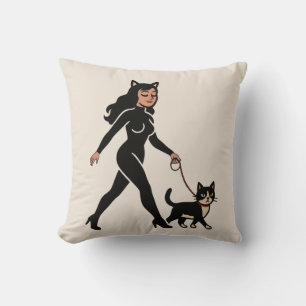 Cat Lady Cutie Tuxedo Cat Cats Mum Graphic Bone Cushion