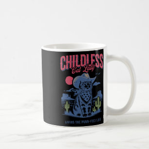 Cat Lady For Kamala Harris Cat Lover Cowboy Kamala Coffee Mug