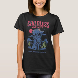 Cat Lady For Kamala Harris Cat Lover Cowboy Kamala T-Shirt