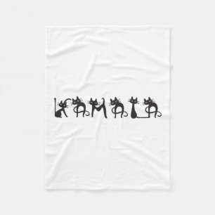 Cat Lady Fun Childless Cat Ladies For Harris 2024 Fleece Blanket