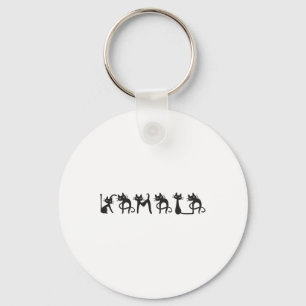 Cat Lady Fun Childless Cat Ladies For Harris 2024 Key Ring