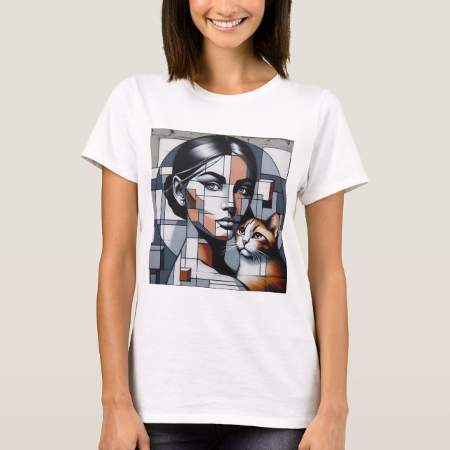 Cat Lady Graffiti Tee (Front)