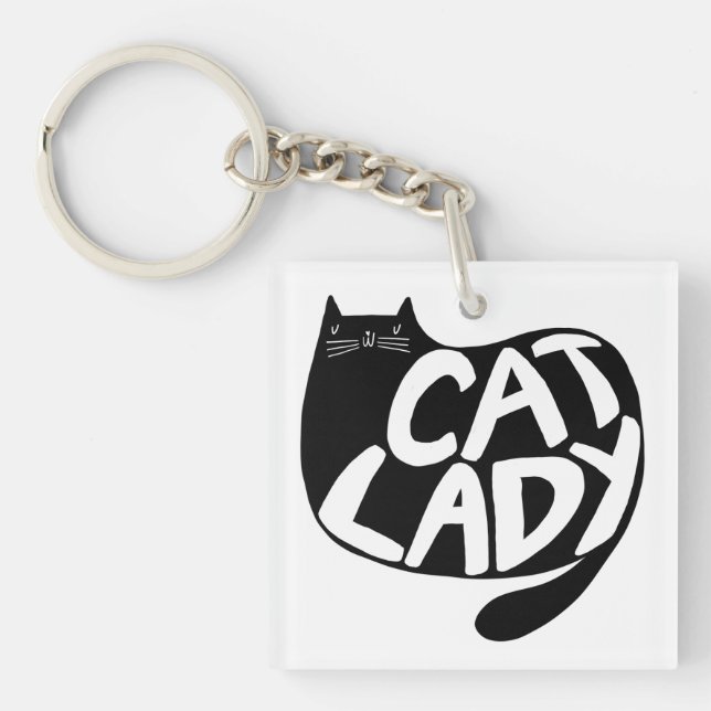 Cat Lady Key Ring (Front)