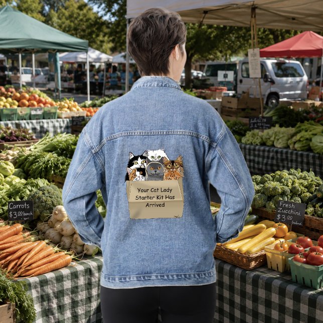 Cat Lady Starter Kit Denim Jacket (Creator Uploaded)