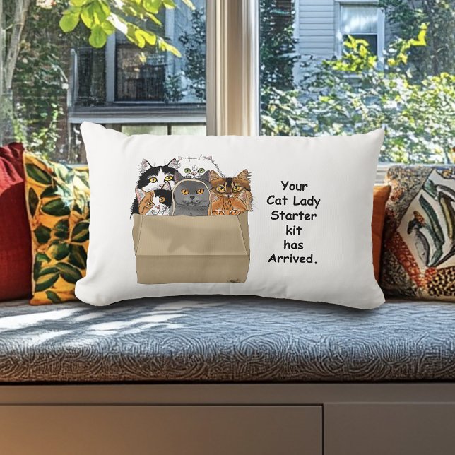 Cat Lady Starter Kit Lumbar Cushion (Creator Uploaded)
