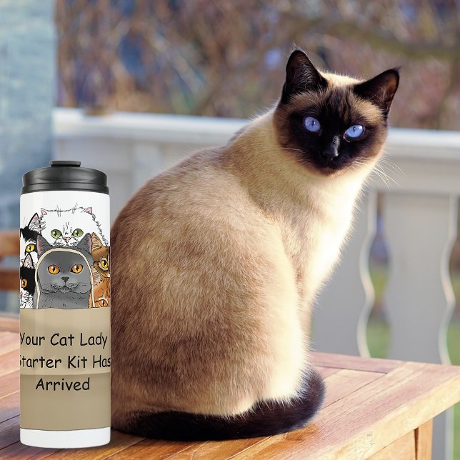 Cat Lady Starter Kit Thermal Tumbler (Creator Uploaded)