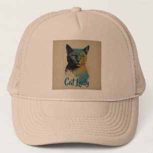 Cat Lady Trucker Hat