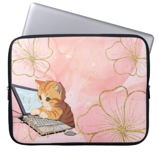 cat laptop case