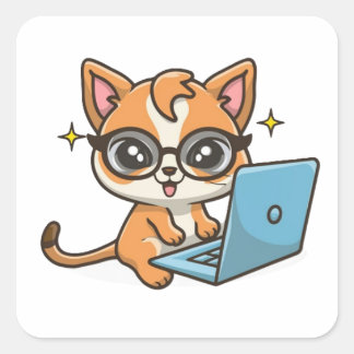 Cat Laptop Sticker