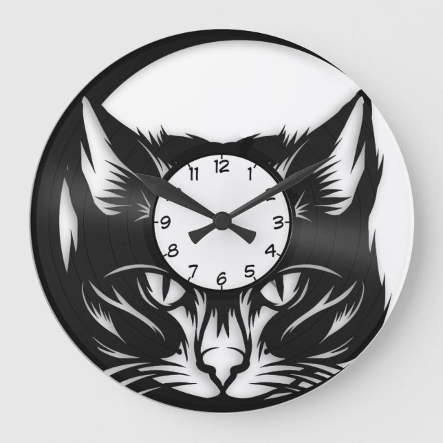 Cat Large Clock (Front)