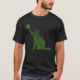 Cat Leprechaun Cat Shamrock St Patrick s Day T-Shirt