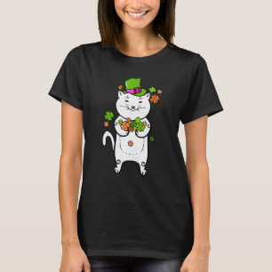 Cat Leprechaun Cat Shamrock St Patrick's Day T-Shirt