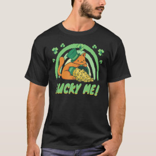 Cat Leprechaun Saint Patrick's Day Celebration T-Shirt