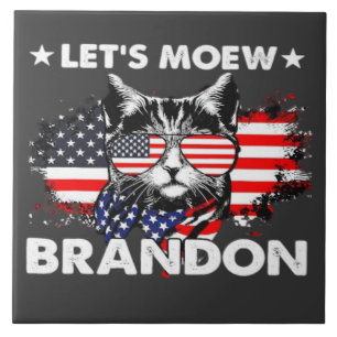 Cat Lets Meow Tile