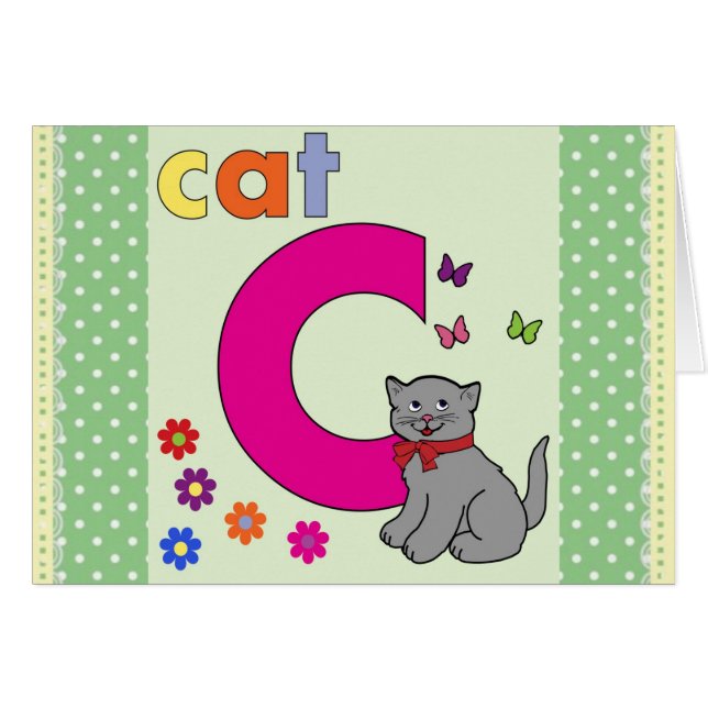 Cat Letter C (Front Horizontal)