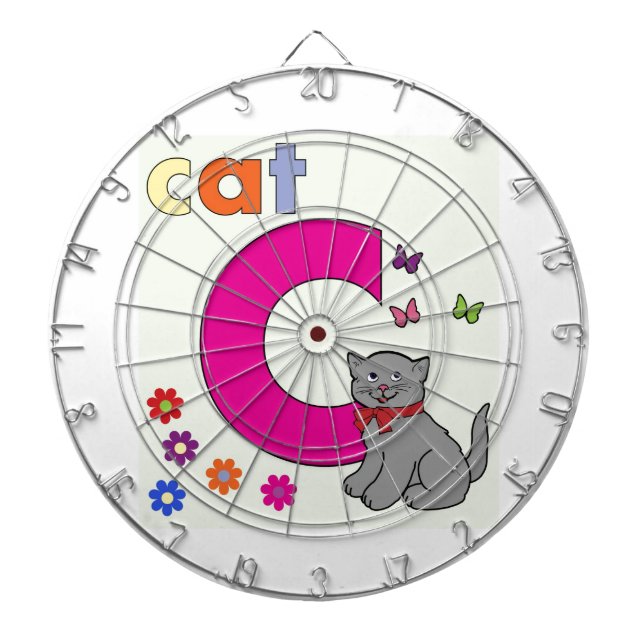 Cat Letter C Dartboard (Front)