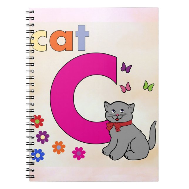 Cat Letter C Notebook (Front)