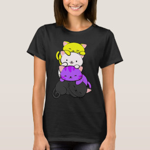 Cat LGBTQ Asexual Pride Flag Kitty Kitten T-Shirt