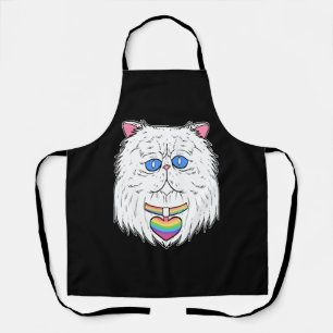 Cat LGBTQ Gay And Homosexual Santa Claus Gift Apron