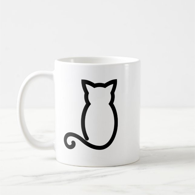 Cat Line Mug (Left)