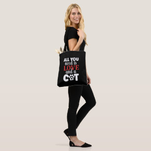 Cat litter box training tote bag