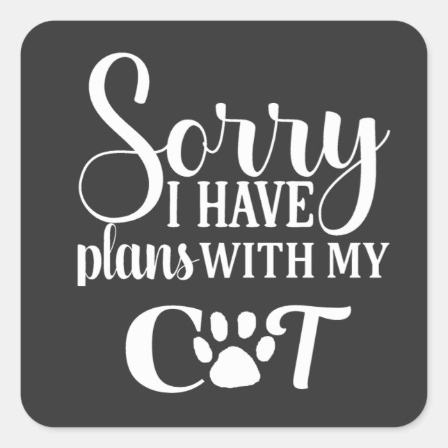 Cat litter Boxs Square Sticker (Front)