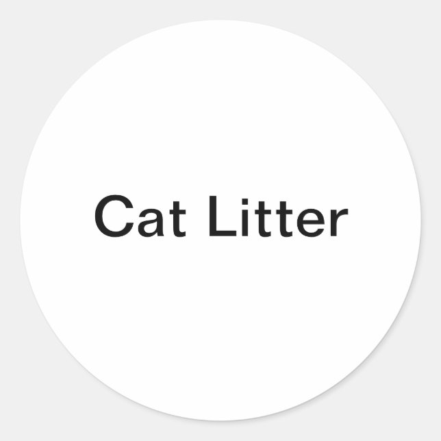 Cat Litter Stickers (Front)