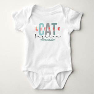 Cat little brother cute design baby bodysuit