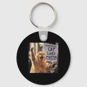 Cat Lives Key Ring