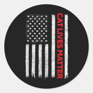 Cat Lives Problem Trump 2024 Classic Round Sticker