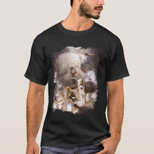 Cat Llama - Llama Rain Dance With Cats T-Shirt