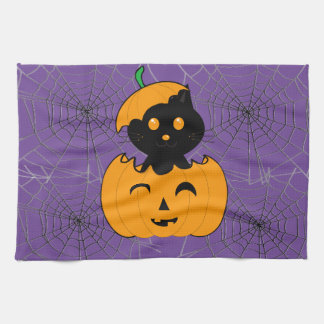 Cat-lloween Cookroom Tea Towel