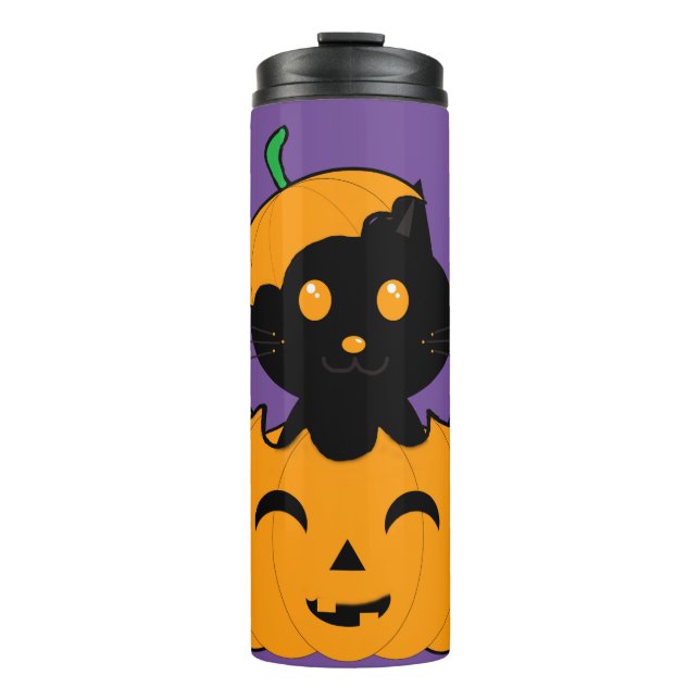 Cat-lloween Thermal Tumbler (Front)