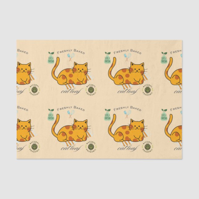 Cat Loaf Funny Tissue Paper (Front)