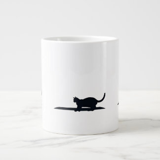 Cat Loaf Position Silhouette Minimalist Mug
