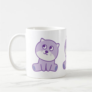 cat looking to the sky coffee mug