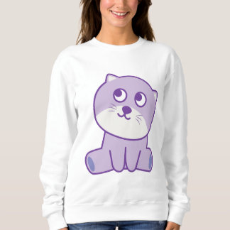 cat looking to the sky sweatshirt
