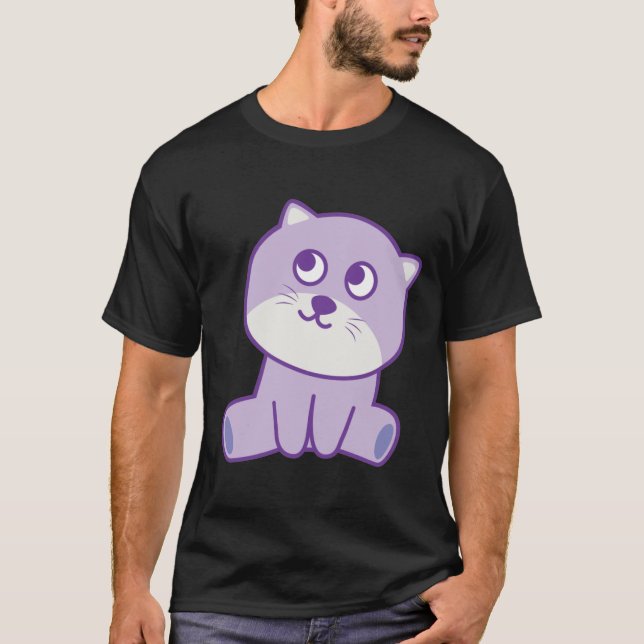 cat  looking to the sky T-Shirt (Front)