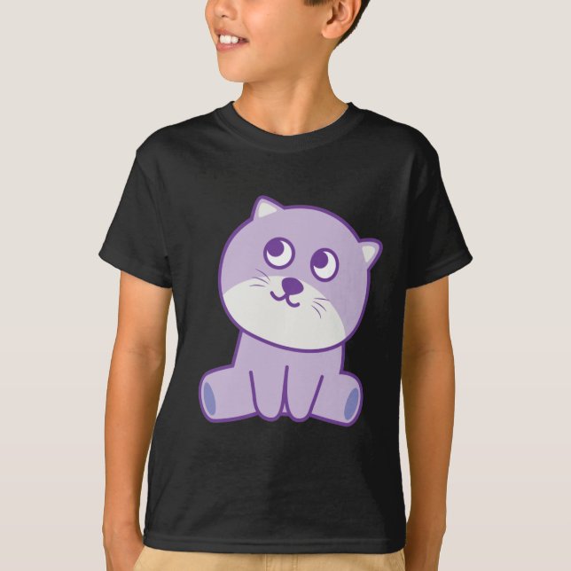 cat  looking to the sky T-Shirt (Front)